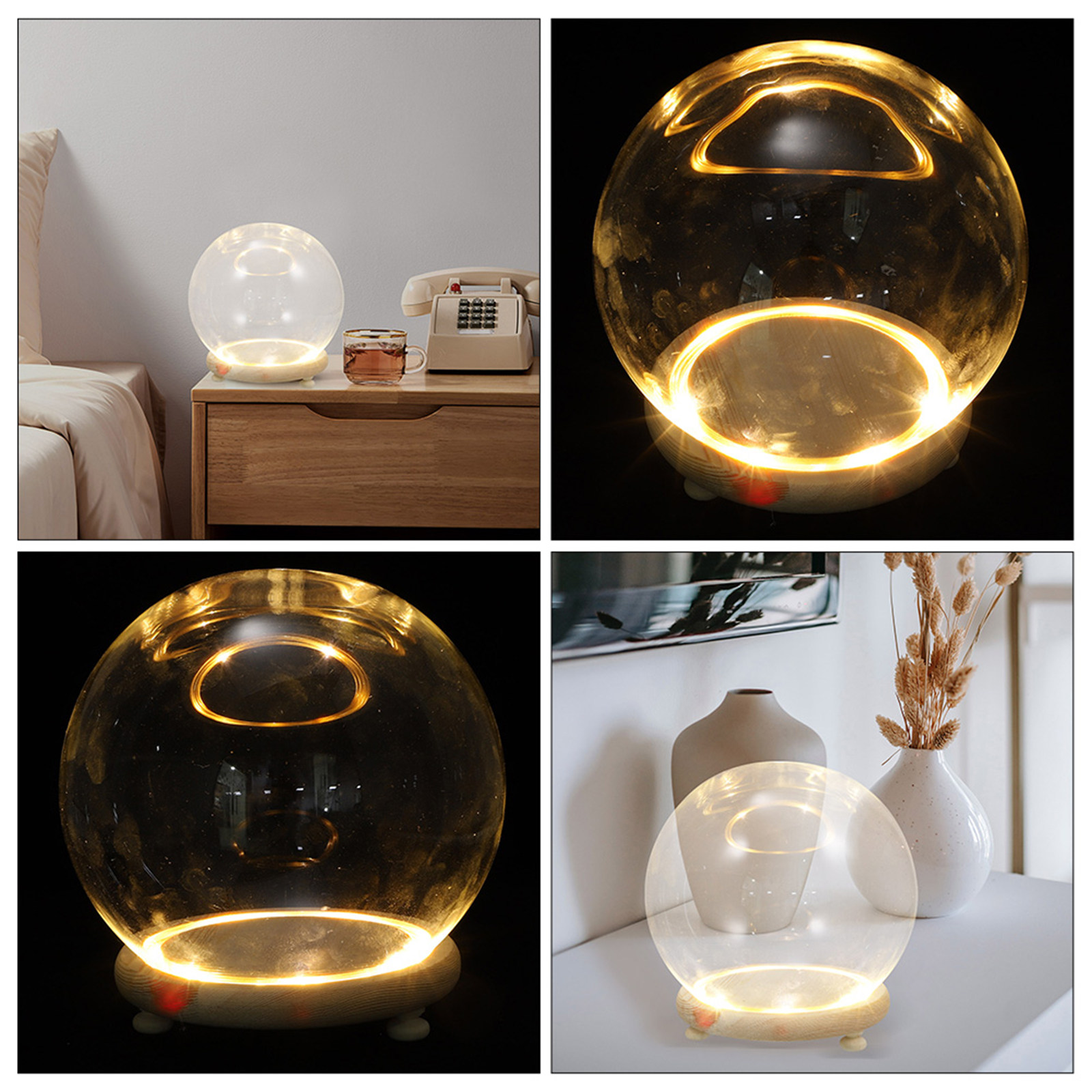 Plastic Dome Clear - Kotak Pajangan Bunga Awet Berbentuk Kubah