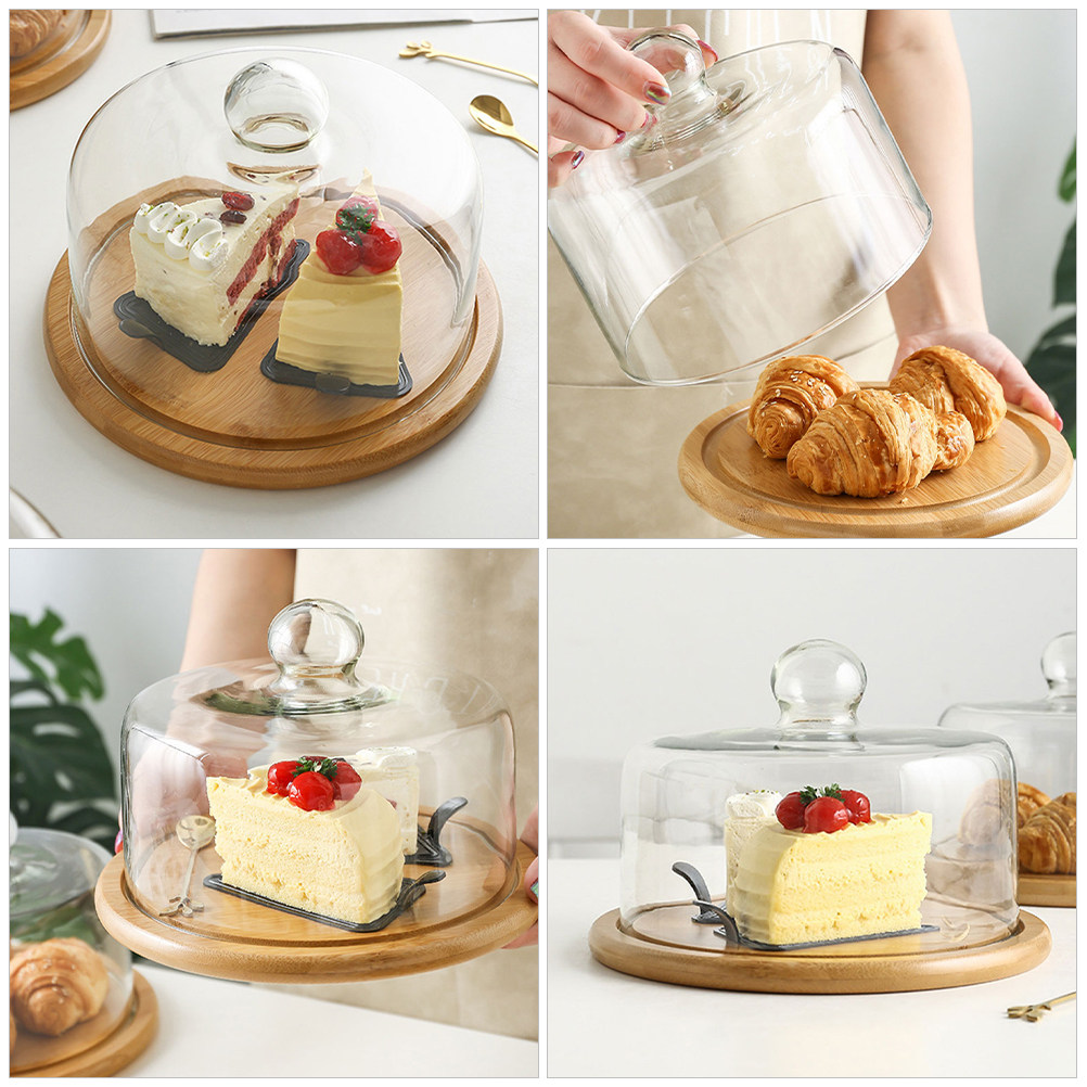 Penutup Kue Kaca 18Cm, Transpa - Plastic Dome Clear ulasan dan harga